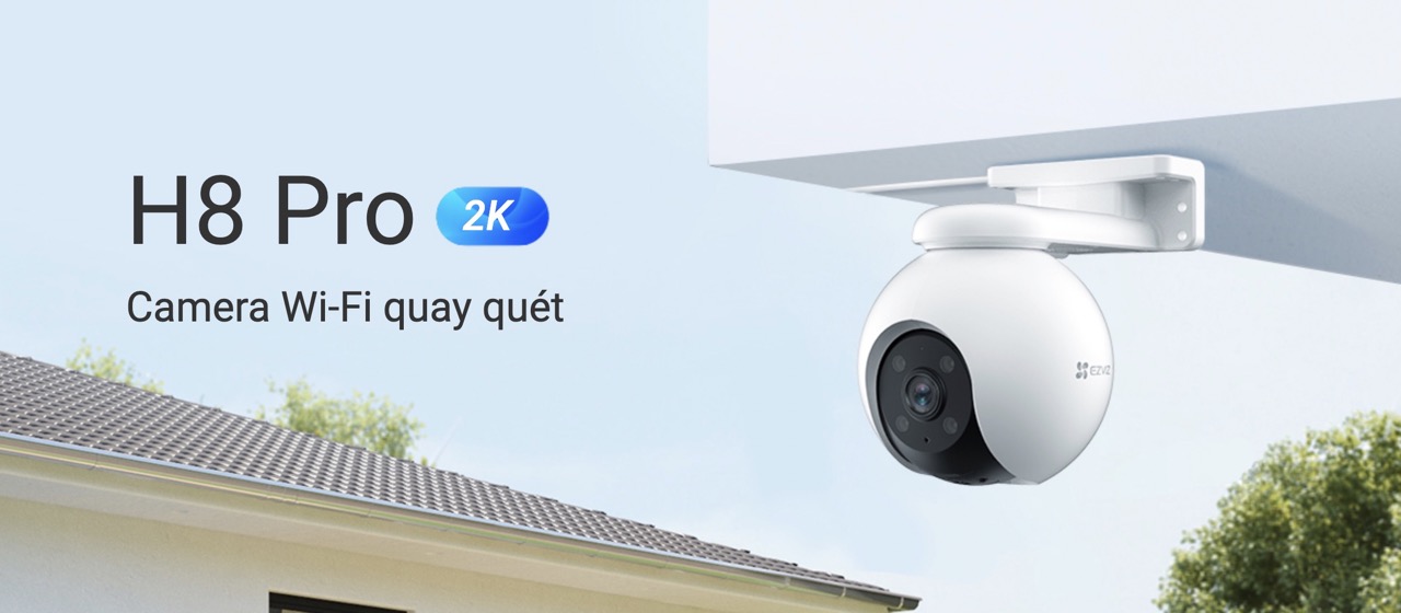 Top 5 Camera Ngoài Trời Tốt Nhất Năm 2023 8 Camera Ezviz Wifi Ngoài Trời H8 Pro - 3Mp