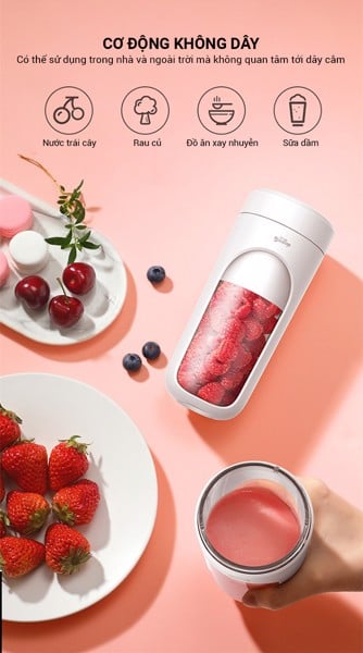 Máy Xay Sinh Tố Cầm Tay Deerma Nu30 Dung Tích 300Ml - Sử Dụng Pin Sạc Cổng Usb Máy Xay Sinh Tố Cầm Tay Deerma Nu30 Dung Tích 300Ml - Sử Dụng Pin Sạc Cổng Usb