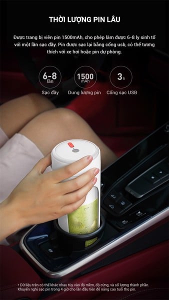 Máy Xay Sinh Tố Cầm Tay Deerma Nu30 Dung Tích 300Ml - Sử Dụng Pin Sạc Cổng Usb Máy Xay Sinh Tố Cầm Tay Deerma Nu30 Dung Tích 300Ml - Sử Dụng Pin Sạc Cổng Usb