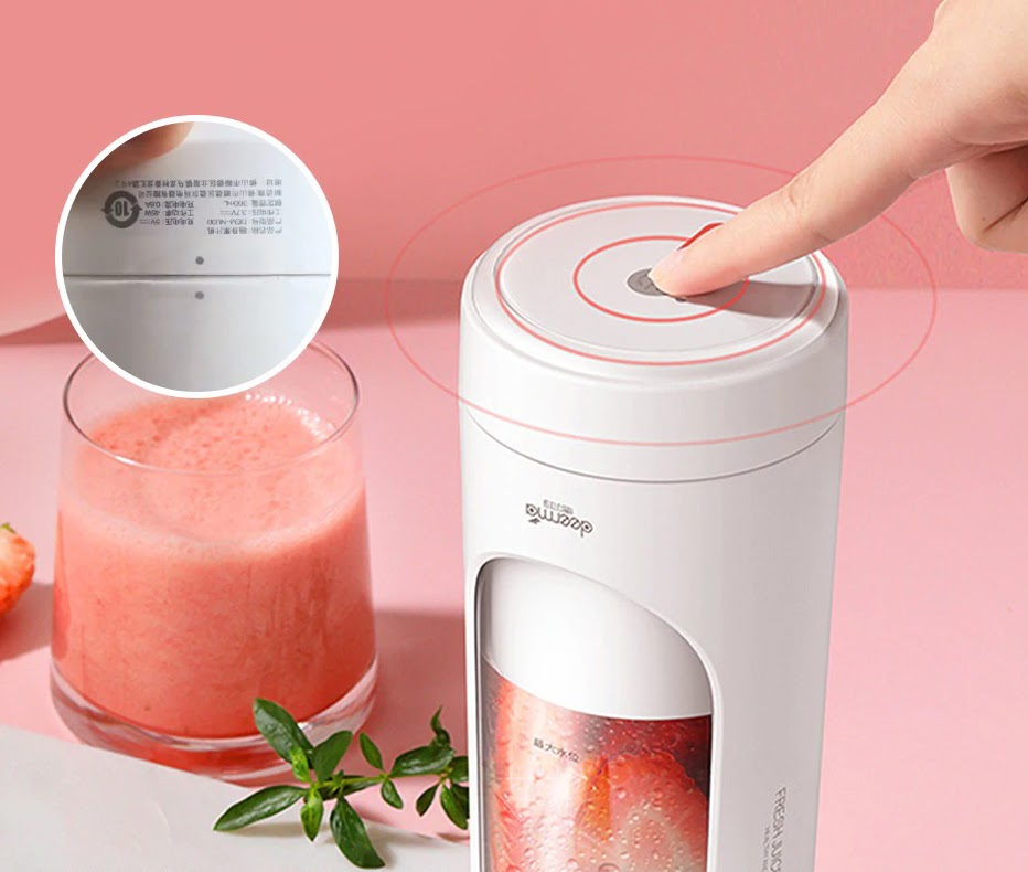 Máy Xay Sinh Tố Cầm Tay Deerma Nu30 Dung Tích 300Ml - Sử Dụng Pin Sạc Cổng Usb Máy Xay Sinh Tố Cầm Tay Deerma Nu30 Dung Tích 300Ml - Sử Dụng Pin Sạc Cổng Usb