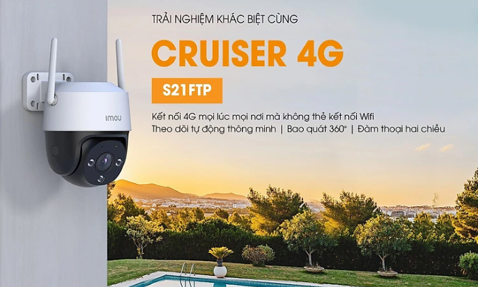 Camera Imou Ip Wifi Ngoài Trời Thông Minh Cruiser 4G - 2Mp 8 Camera Imou Ip Wifi Ngoài Trời Thông Minh Cruiser 4G - 2Mp