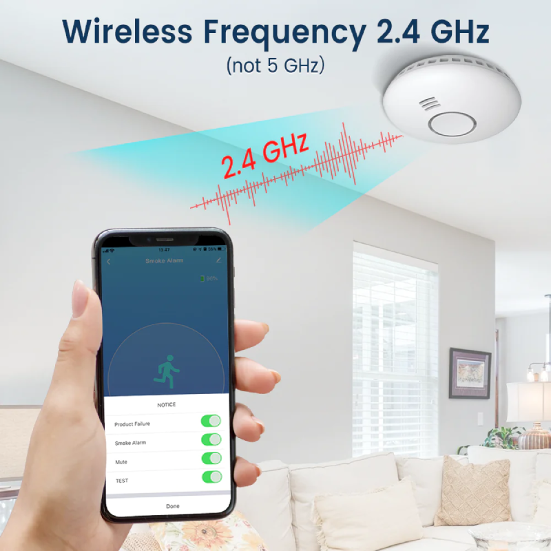 8 Điều Về Cảm Biến Báo Khói Không Dây Mới Nhất Năm 2023 56 Kết Nối Cảm Biến Khói Không Dây Với Điện Thoại Để Thuận Tiện Sử Dụng