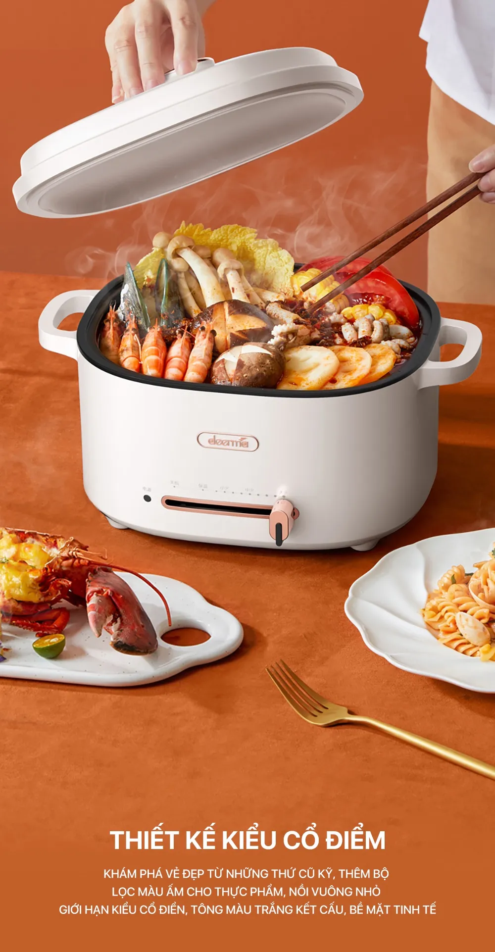 Nồi lẩu điện đa năng Deerma DG20