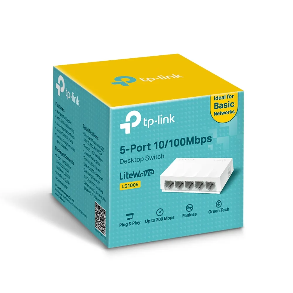 Switch TP-Link LS1005 Để Bàn 5 Cổng 10/100Mbps