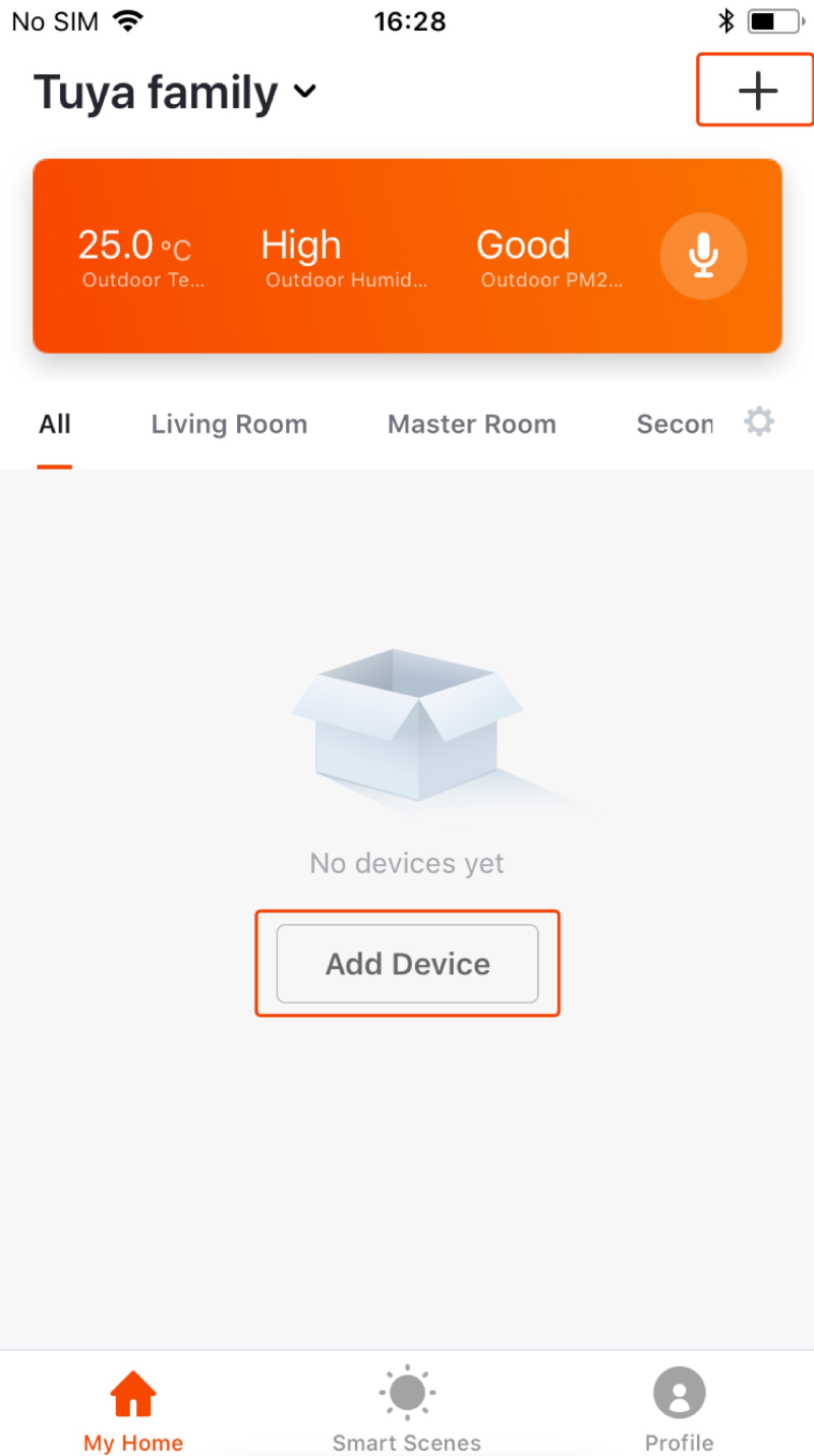 Công Tắc Điện Thông Minh Tuya Wifi Viền Nhôm - Kính Phẳng 37 Bạn Chọn Vào Biểu Tượng Dấu +, Sau Đó, Bạn Cần Nhấp Vào Thiết Bị Bạn Muốn Cài Đặt (Chọn Công Tắc Wifi)