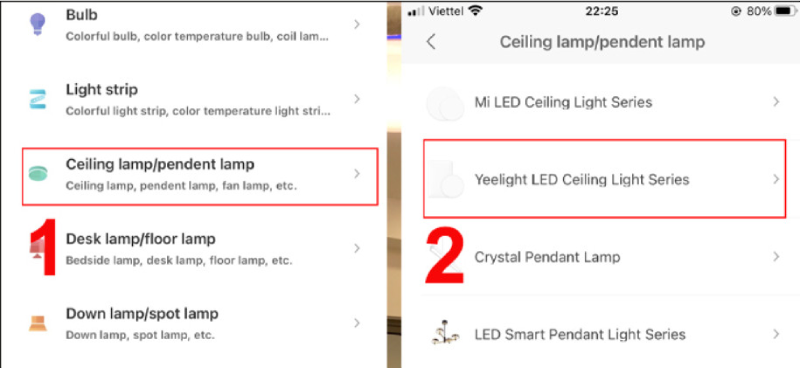 Đèn Thông Minh Yeelight Cube Smart Lamp 17 Chọn Biểu Tượng Đèn Trần Và Bấm Yeelight Led Ceiling Light Series.
