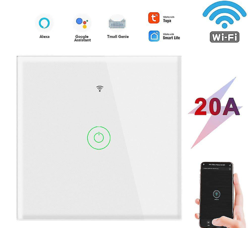 Công Tắc Điện Thông Minh Tuya Wifi Viền Nhôm - Kính Phẳng 31 Công Tắc Điện Thông Minh Tuya Thường Tiêu Thụ Điện Năng Lớn