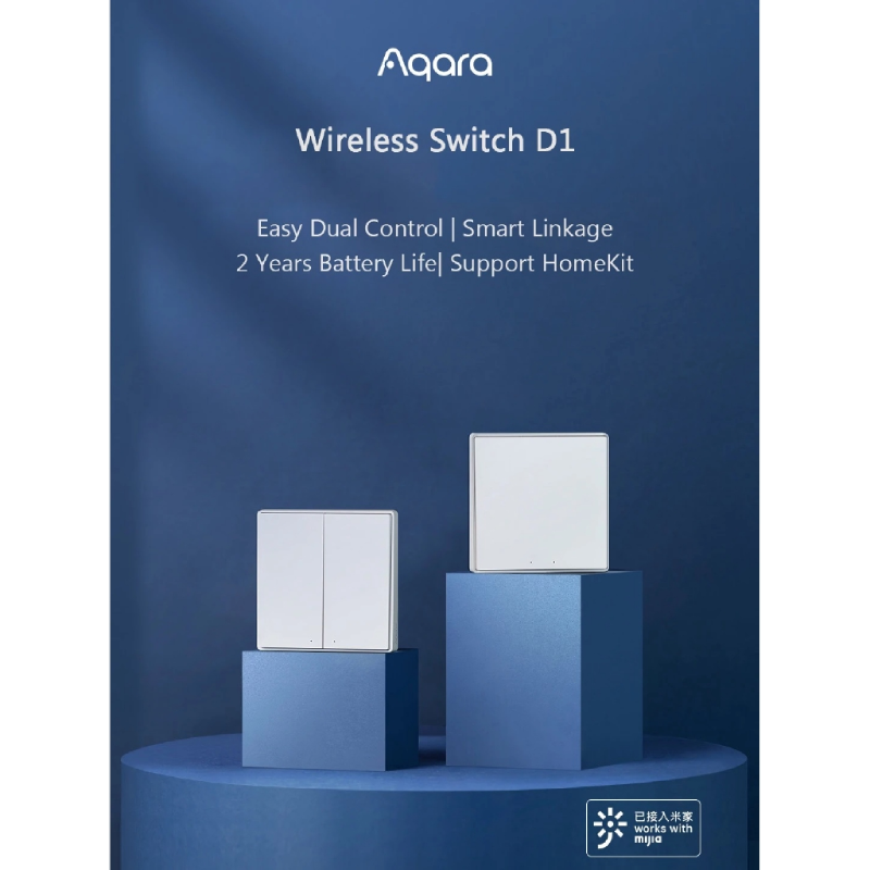 Top 11+ Thiết Bị Điện Thông Minh Aqara Chính Hãng - Đáng Mua 43 Công Tắc Vuông Thông Minh Zigbee Aqara D1