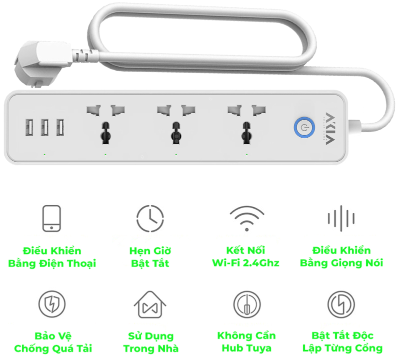 Top 10 Ổ Cắm Điện Hẹn Giờ Wifi Thông Minh Đáng Mua Nhất 2023 37 Ổ Cắm Dài Thông Minh Akia Asp250 Có Đa Dạng Tính Năng Cho Người Dùng Sử Dụng