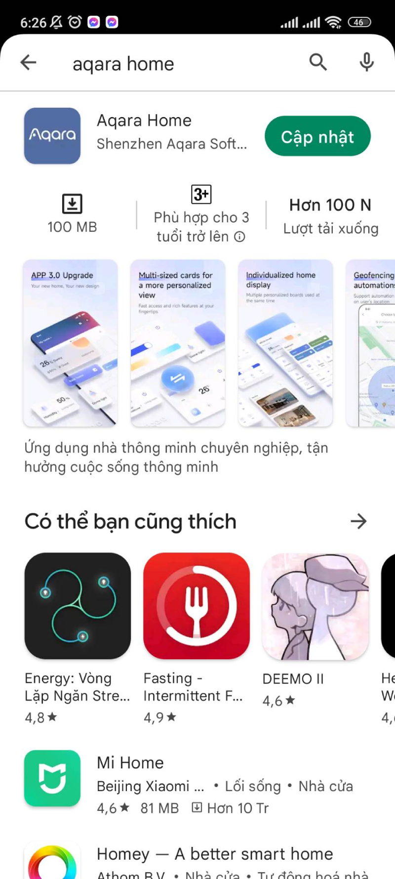 Cảm Biến Chuyển Động Aqara Tương Thích (Bản Quốc Tế) 28 Tải Ứng Dụng Aqara Home