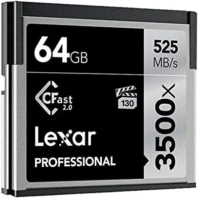 Thẻ nhớ Lexar 3500x CFast 2.0 card 525mbps, 64GB | LC64GCRBAP3500 - AKIA Smart Home