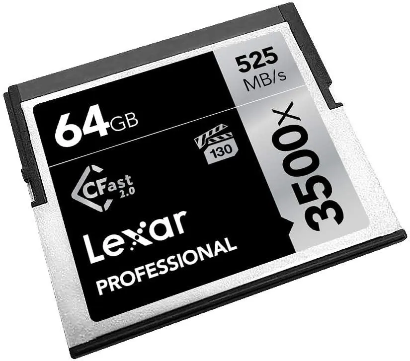 Thẻ nhớ Lexar 3500x CFast 2.0 card 525mbps, 64GB | LC64GCRBAP3500 - AKIA Smart Home