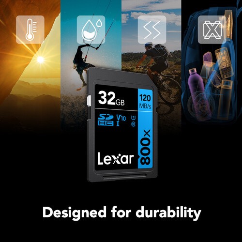 Thẻ Nhớ Lexar Sdhc High-Performance 800X Uhs-I (Blue Series) 28 Thẻ Nhớ Lexar Sdhc High-Performance 800X Uhs-I (Blue Series) - Akia Smart Home