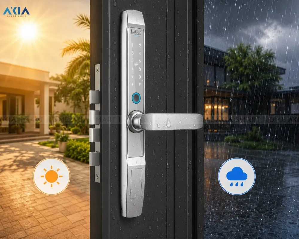 Khoá Cửa Thông Minh 5 In 1 Laffer R1 Dùng Cho Cửa Nhôm Xingfa 26 Khoá Cửa Thông Minh 5 In 1 Laffer R1 Dùng Cho Cửa Nhôm Xingfa - Akia Smart Home