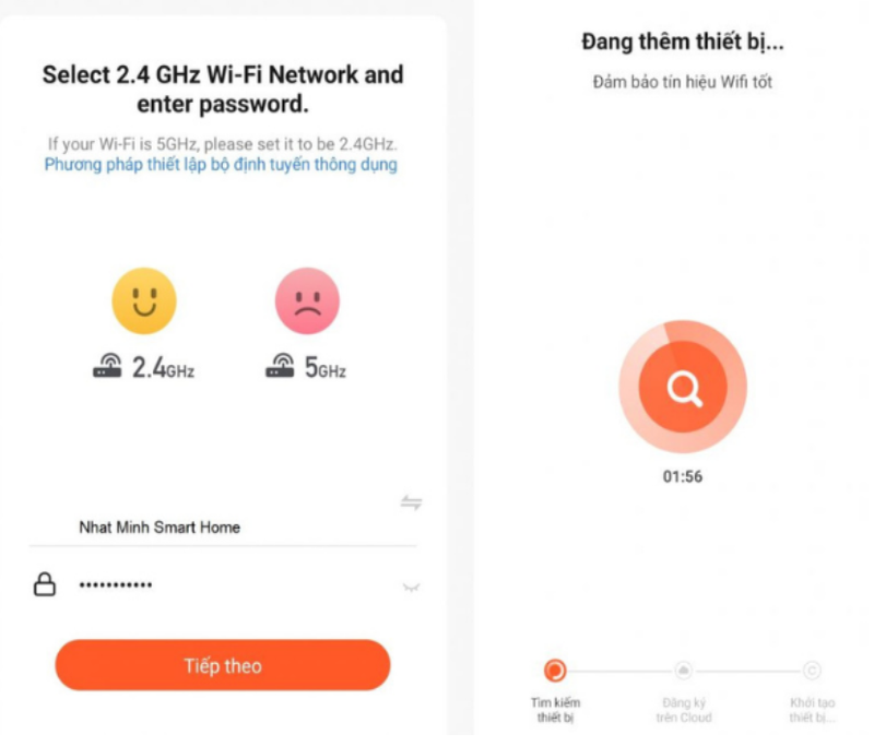 Ổ Cắm Thông Minh Tenda Sp3 26 Nhập Mật Khẩu Wifi Cho Ổ Cắm Điện Từ Xa Và Ấn Chọn “Ok”
