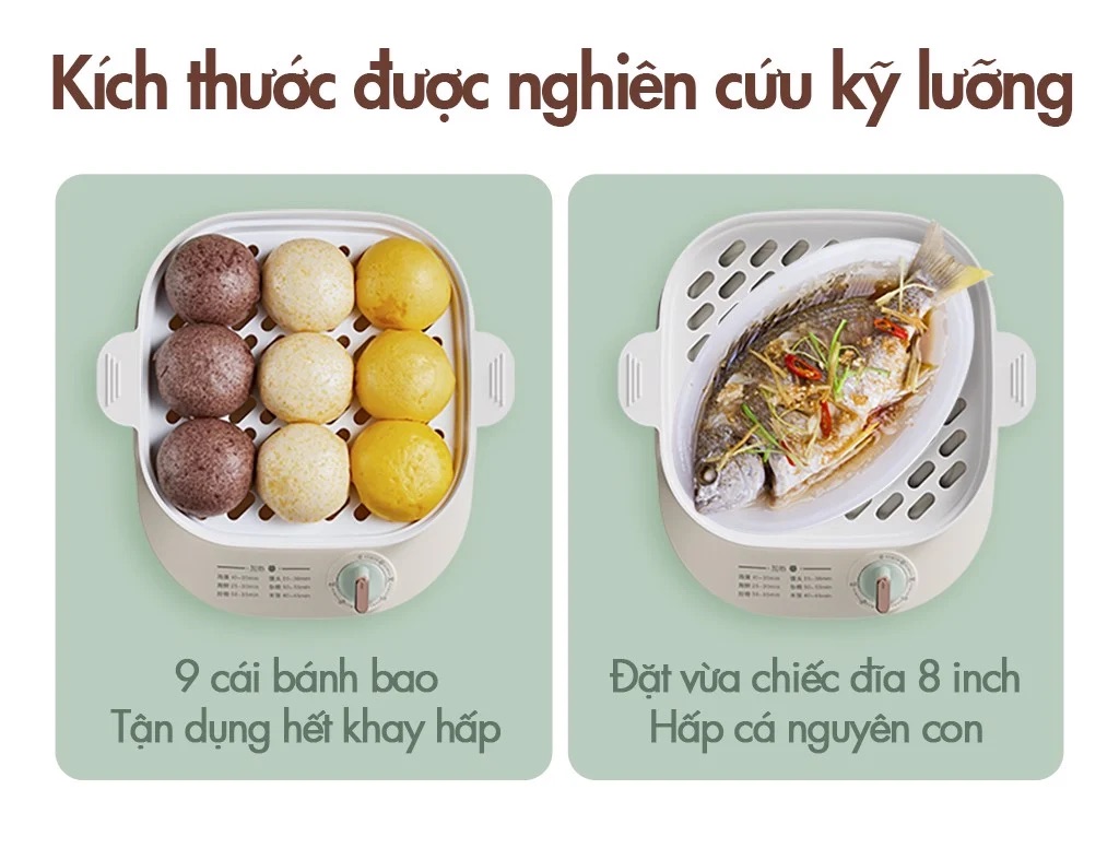 Nồi Hấp 2 Tầng Bear Dzg-C60Q8 - Akia Smart Home Nồi Hấp 2 Tầng Bear Dzg-C60Q8 - Akia Smart Home
