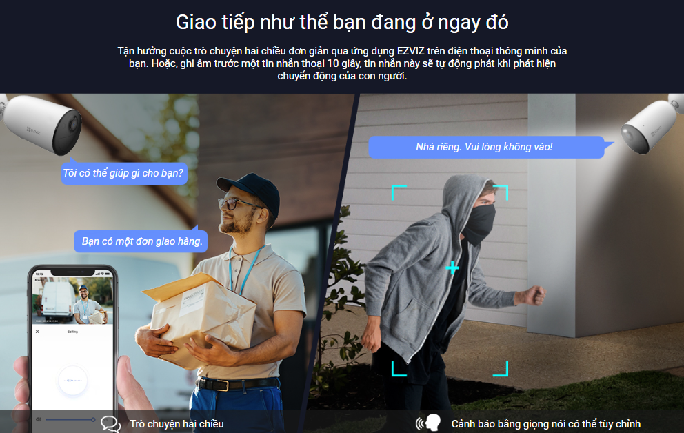 Bộ Camera Dùng Pin Ezviz Hb3 2K 23 Bộ Camera Dùng Pin Ezviz Hb3 2K