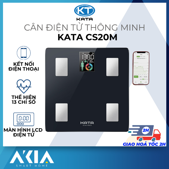 Cân Sức Khỏe Điện Tử Thông Minh Kata Cs20M 8 Cân Sức Khỏe Điện Tử Thông Minh Kata Cs20M