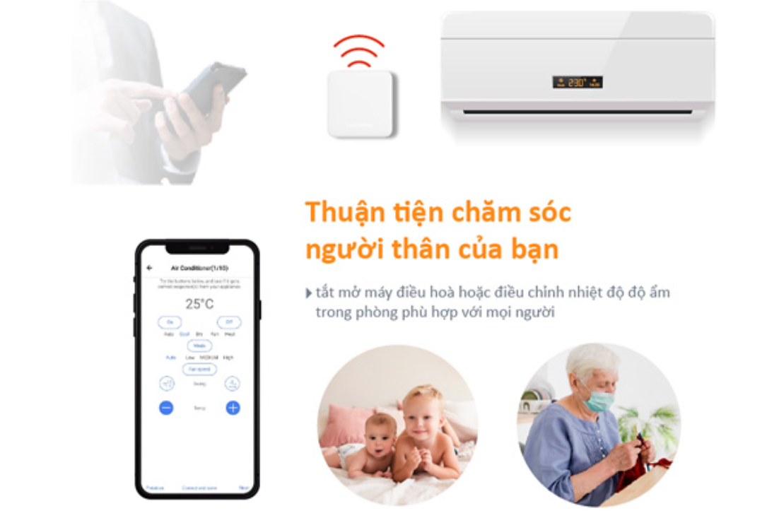 Bộ Điều Khiển Trung Tâm Thông Minh Switchbot Hub Mini 12 Bộ Điều Khiển Trung Tâm Thông Minh Switchbot Hub Mini