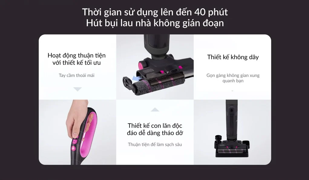 Máy Hút Bụi Lau Nhà Lydsto W1 22 Máy Hút Bụi Lau Nhà Lydsto W1