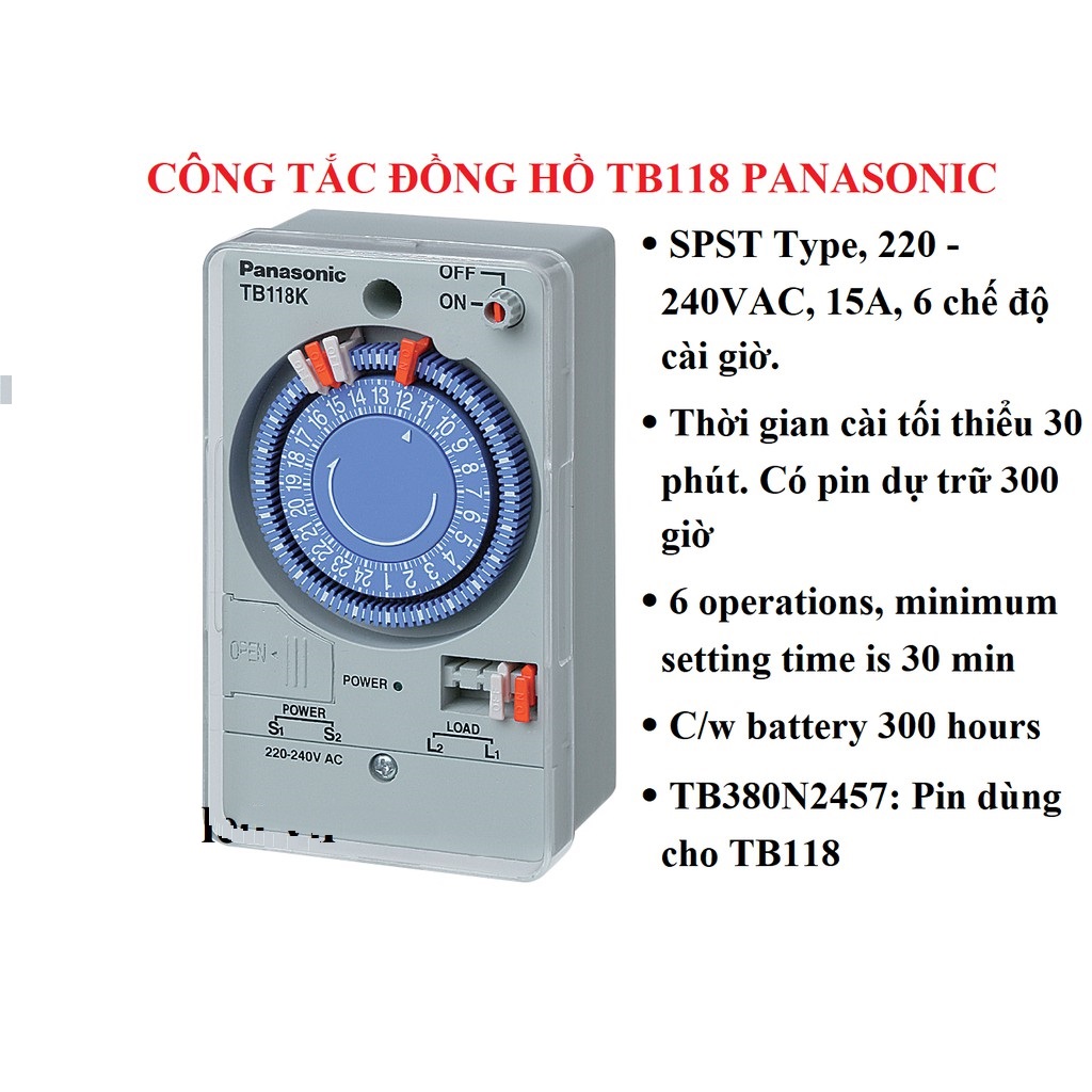 Top 7 Công Tắc Hẹn Giờ Thông Minh Tốt Nhất Nhất Hiện Nay 43 Công Tắc Hẹn Giờ Panasonic Có Đến 6 Chế Độ Hẹn Giờ Và Thời Gian Tối Thiểu Mỗi Lần Hẹn Là 30 Phút