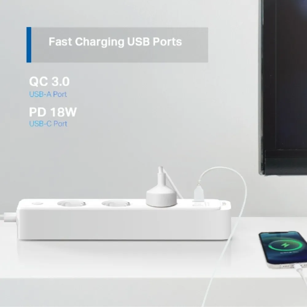 Ổ Cắm Dài Thông Minh Tapo P300 8 Ổ Cắm Dài Thông Minh Tapo P300 - Akia Smart Home