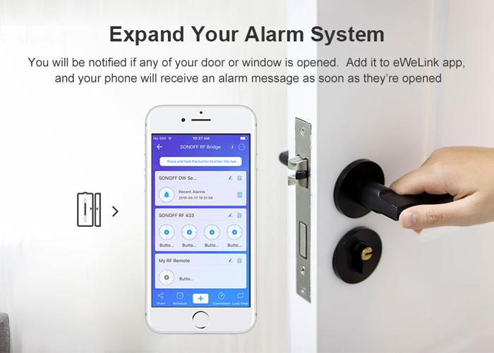 Cảm Biến Cửa Từ Không Dây Tuya Zigbee Cảm Biến Cửa Thông Minh Tuya Zigbee Với Thiết Kế Nhỏ Gọn
