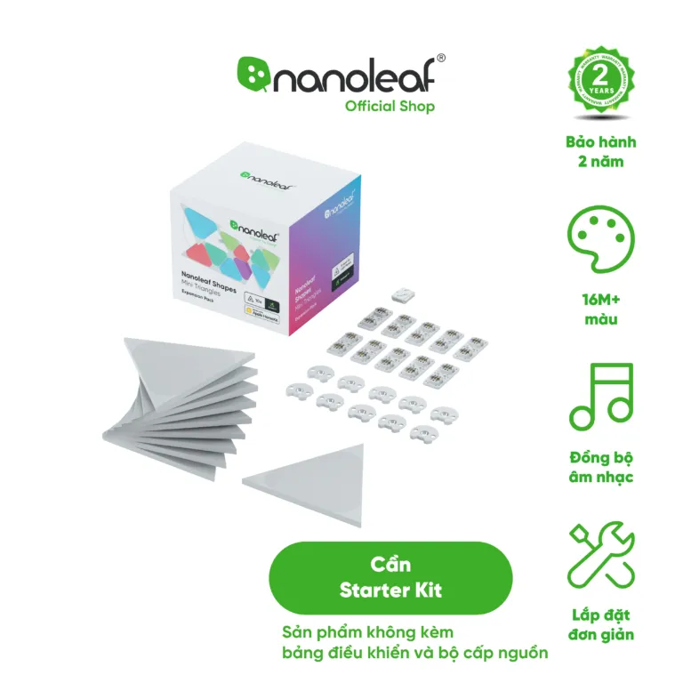 Đèn thông minh Nanoleaf Shapes Tam Giác Mini