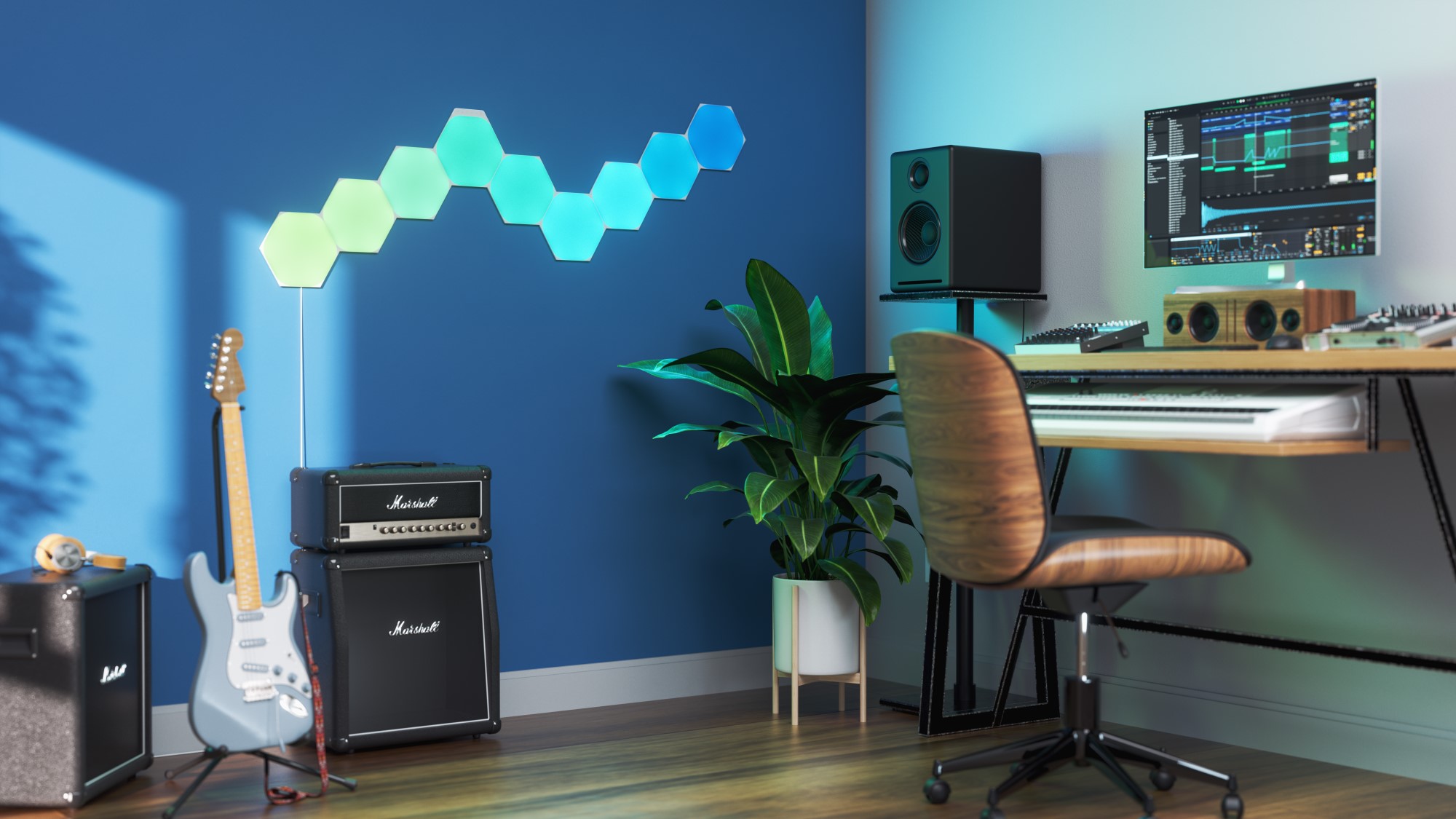 Đèn Thông Minh Nanoleaf Shapes Lục Giác 22 Đèn Thông Minh Nanoleaf Shapes Lục Giác