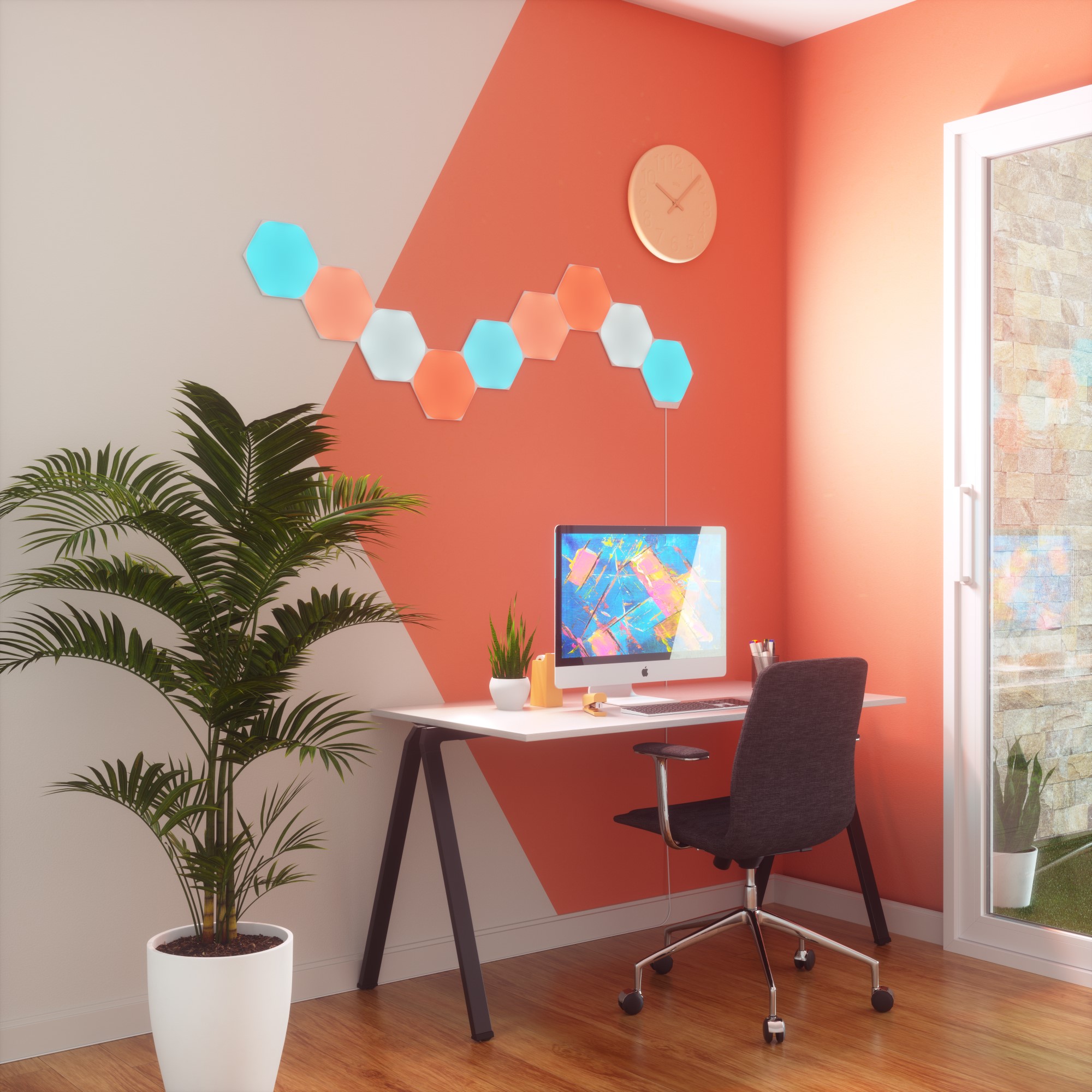 Đèn Thông Minh Nanoleaf Shapes Lục Giác 19 Đèn Thông Minh Nanoleaf Shapes Lục Giác
