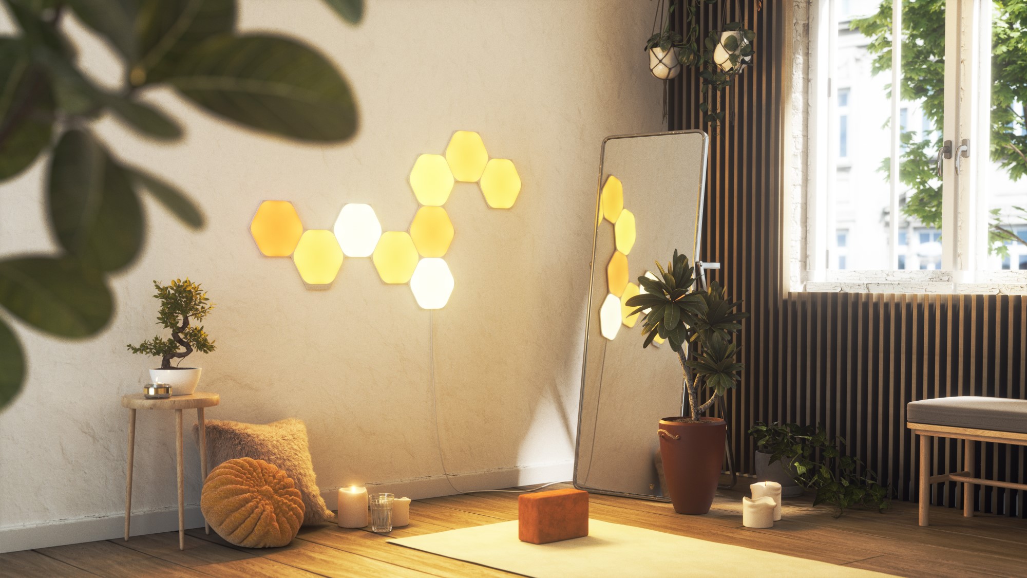 Đèn Thông Minh Nanoleaf Shapes Lục Giác 21 Đèn Thông Minh Nanoleaf Shapes Lục Giác