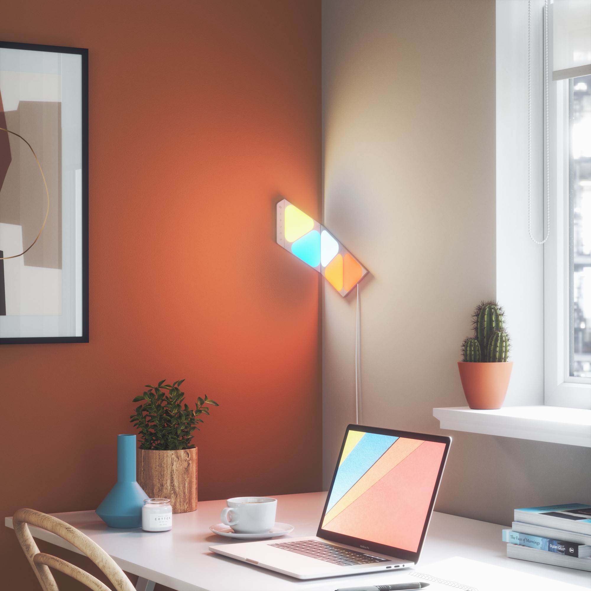 Đèn Thông Minh Nanoleaf Shapes Tam Giác Mini 28 Đèn Thông Minh Nanoleaf Shapes Tam Giác Mini
