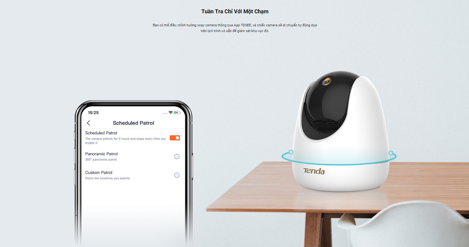 Camera An Ninh Wifi Tenda Cp7 Quay/Quét 4Mp 14 Camera An Ninh Wifi Tenda Cp7