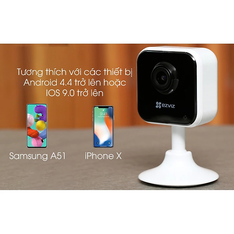 Camera Wifi Trong Nhà Ezviz H1C 2Mp 10 Camera Wifi Trong Nhà Ezviz Cs-H1C-R101-1G2Wr
