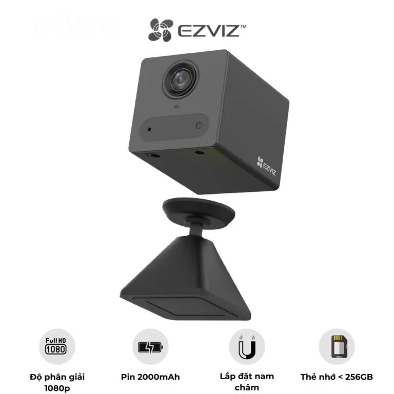 Camera wifi không dây dùng pin sạc Ezviz CB2 2MP (CS-CB2-R100-2D2WF-WH) - AKIA Smart Home