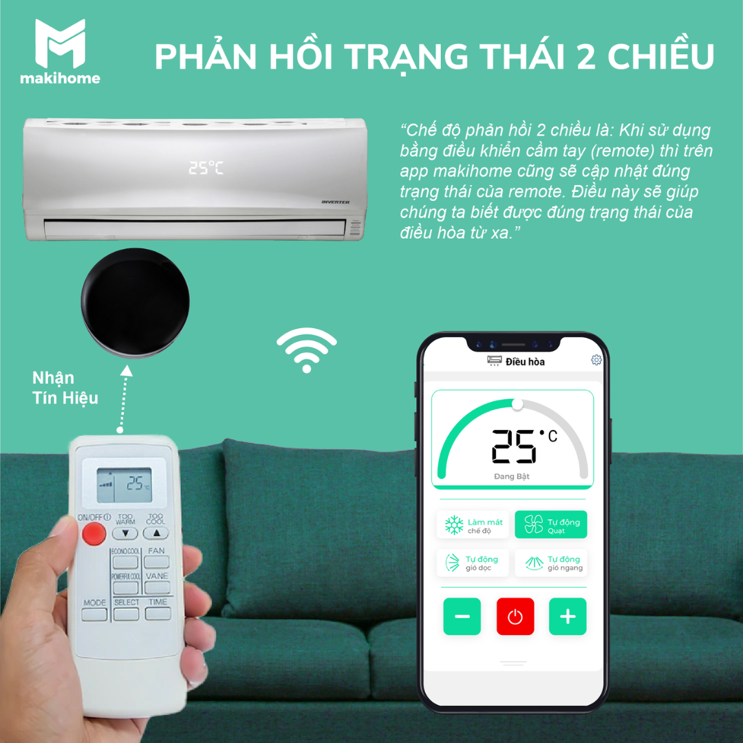 Điều Khiển Hồng Ngoại Makihome Mw-Ac2 (Plus) 17 Điều Khiển Hồng Ngoại Makihome Mw-Ac2 (Plus)