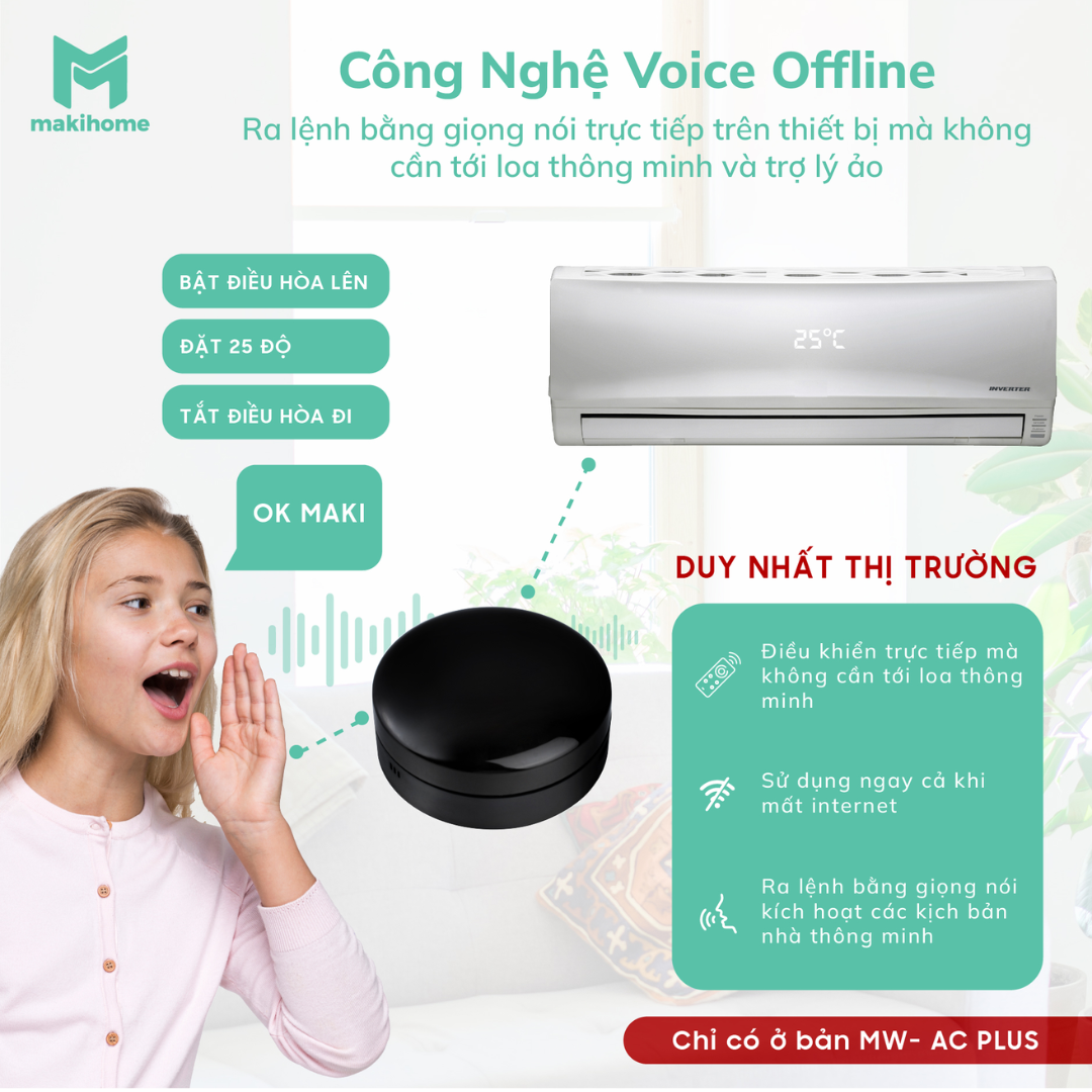Điều Khiển Hồng Ngoại Makihome Mw-Ac2 (Plus) 18 Điều Khiển Hồng Ngoại Makihome Mw-Ac2 (Plus)