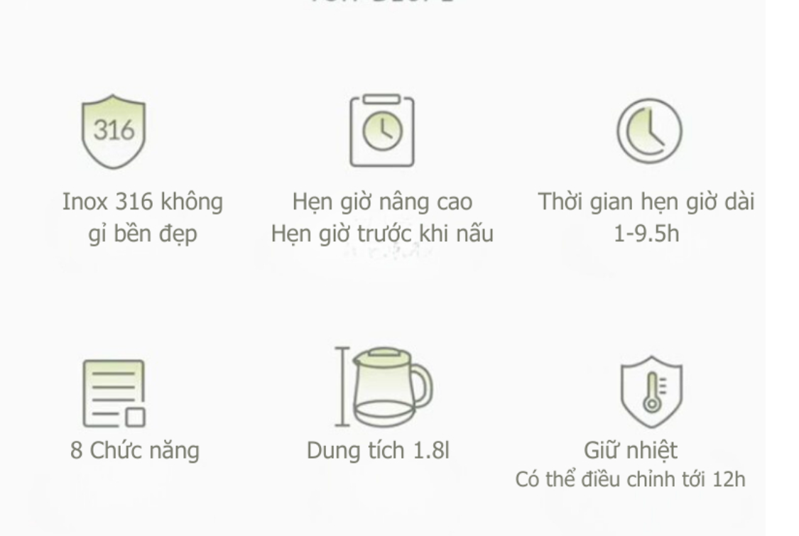 Ấm Pha Trà Siêu Tốc Bear Ysh-E15M1 6 Ấm Pha Trà Siêu Tốc Bear Ysh-E15M1