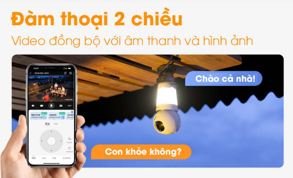 Camera Bóng Đèn Imou Ipc-S6Dp-3M0Web-E27 2K 3Mp Bulb Cam Wifi Xoay 360 Độ 20 Camera Bóng Đèn Imou Ipc-S6Dp-3M0Web-E27 2K 3Mp