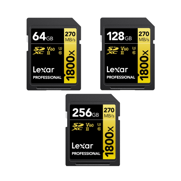 Thẻ Nhớ Lexar Sdxc Professional Uhs-Ii 1800X U3 V60 8 Thẻ Nhớ Lexar Sdxc Professional Uhs-Ii 1800X U3 V60