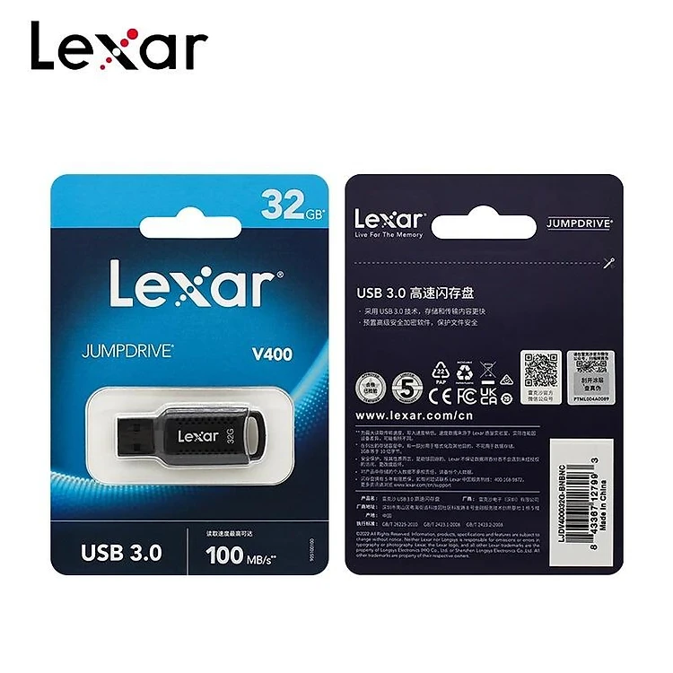 USB Lexar JumpDrive V400 32GB Black, Global | AKIA
