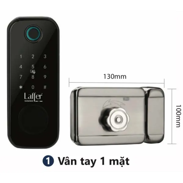 Khóa cổng vân tay thông minh Laffer A18 chống nước | AKIA