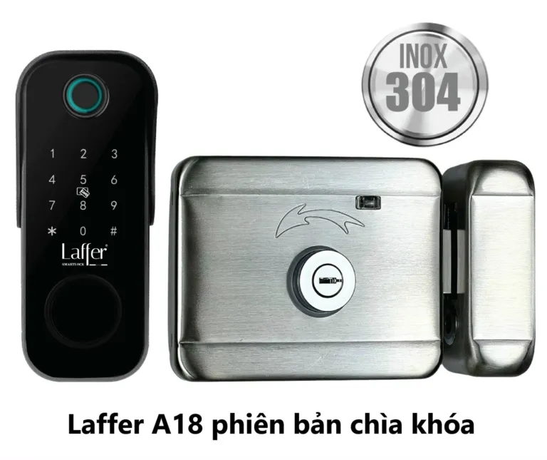 Khóa cổng vân tay thông minh Laffer A18 chống nước | AKIA