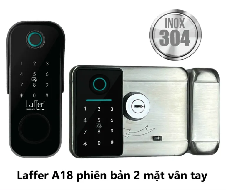 Khóa cổng vân tay thông minh Laffer A18 chống nước | AKIA