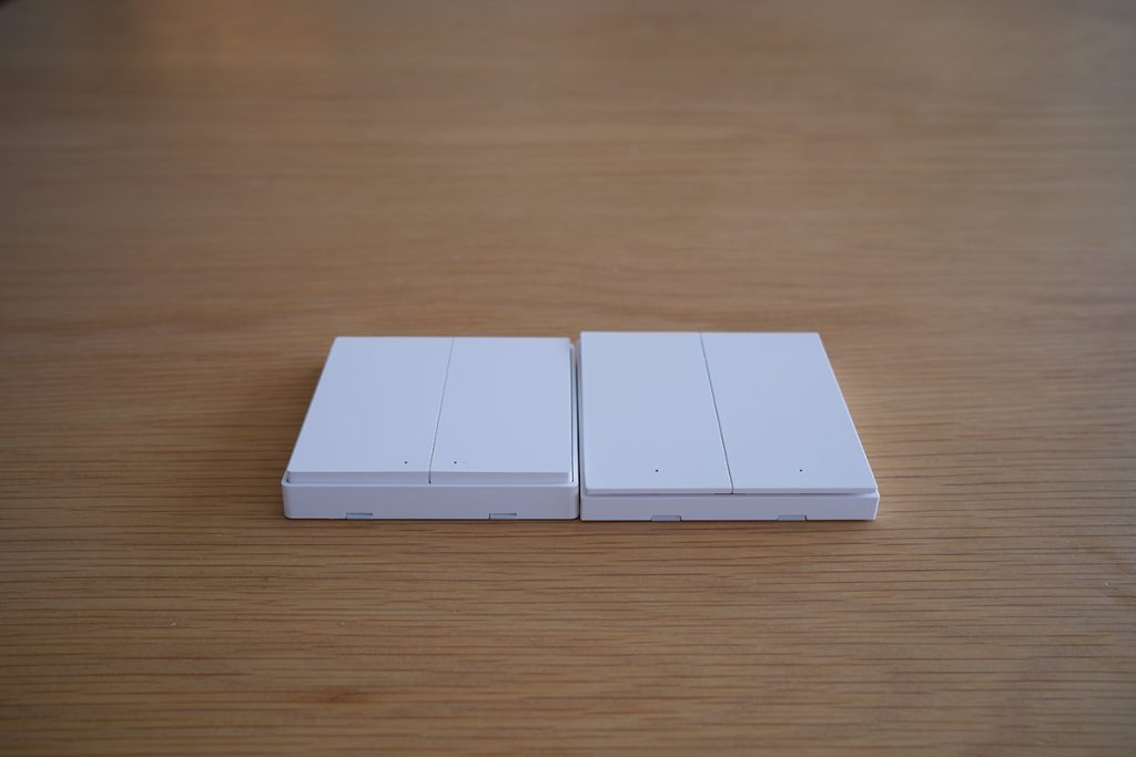 Công Tắc Vuông Thông Minh Aqara Zigbee D1 Và H1 30 Công Tắc Aqara D1 (Trái) Và Aqara H1 (Phải)