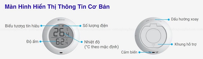 8 Bộ Cảm Biến Nhiệt Độ Và Độ Ẩm Không Khí Tốt Nhất 2023 42 Cảm Biến Nhiệt Độ Và Độ Ẩm Imou Ztm1 – Có Màn Hình Lcd Hiển Thị