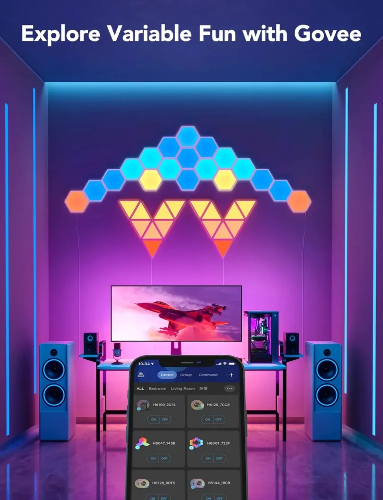 Đèn dán tường Govee Glide Hexa Light Panels H6061 - AKIA Smart Home