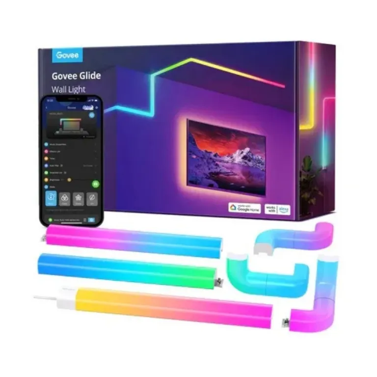 Đèn dán tường Govee Glide RGBIC 3D Wall Light H6062 (8+4) - AKIA Smart Home