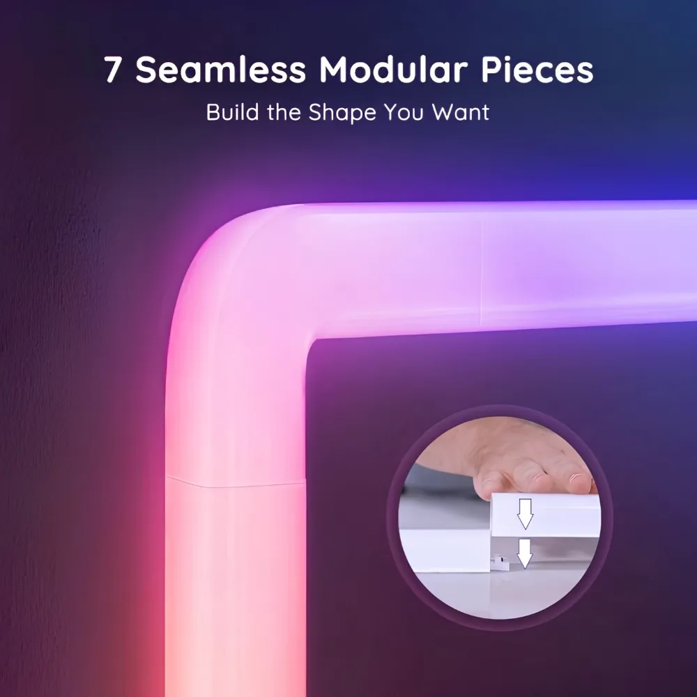 Đèn Dán Tường Govee Glide Rgbic 3D Wall Light H6062 (8+4) 19 Đèn Dán Tường Govee Glide Rgbic 3D Wall Light H6062 (8+4) - Akia Smart Home