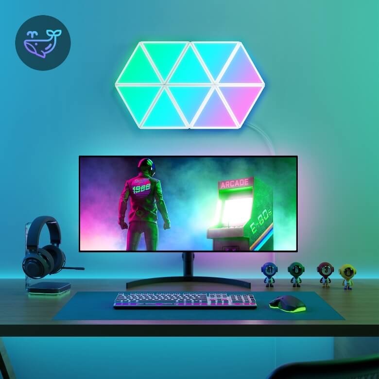 Đèn Dán Tường Govee Glide Tri-Angle Light Panels H6067 18 Đèn Dán Tường Govee Glide Tri-Angle Light Panels H6067 - Akia Smart Home